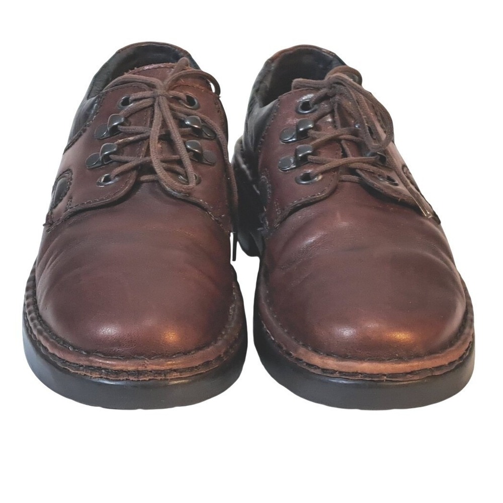 Josef Seibel Women Burgundy Leather Lace‎ Up Oxford Shoes Size 38
